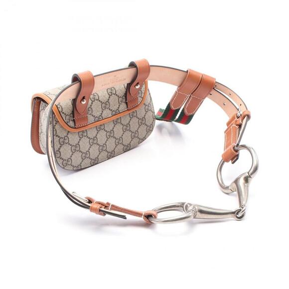 GUCCI Brown Leather Bamboo Fanny Pack - Picture 3 of 6